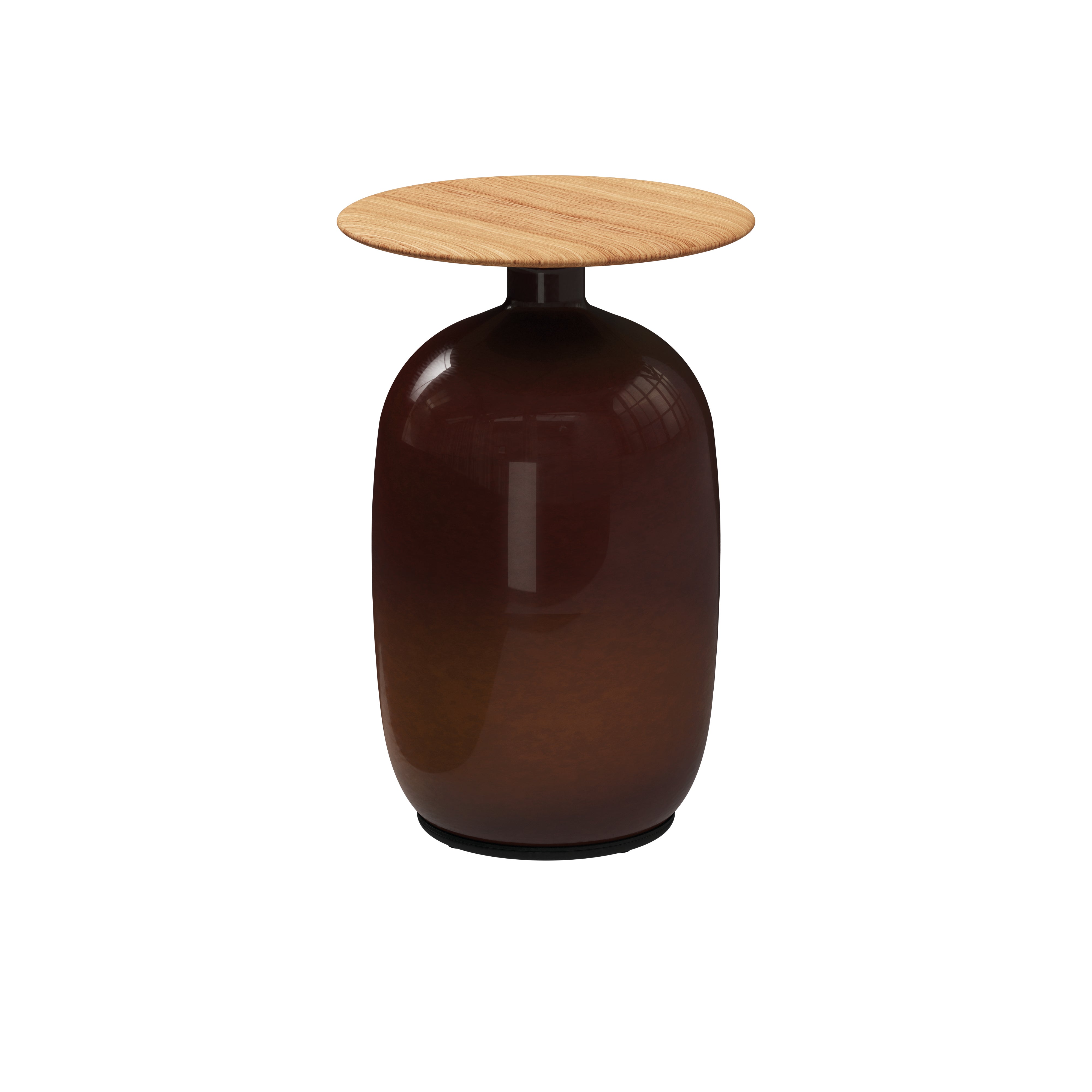 BLOW Beistelltisch Ø 36 cm Höhe 52 cm Clay natural