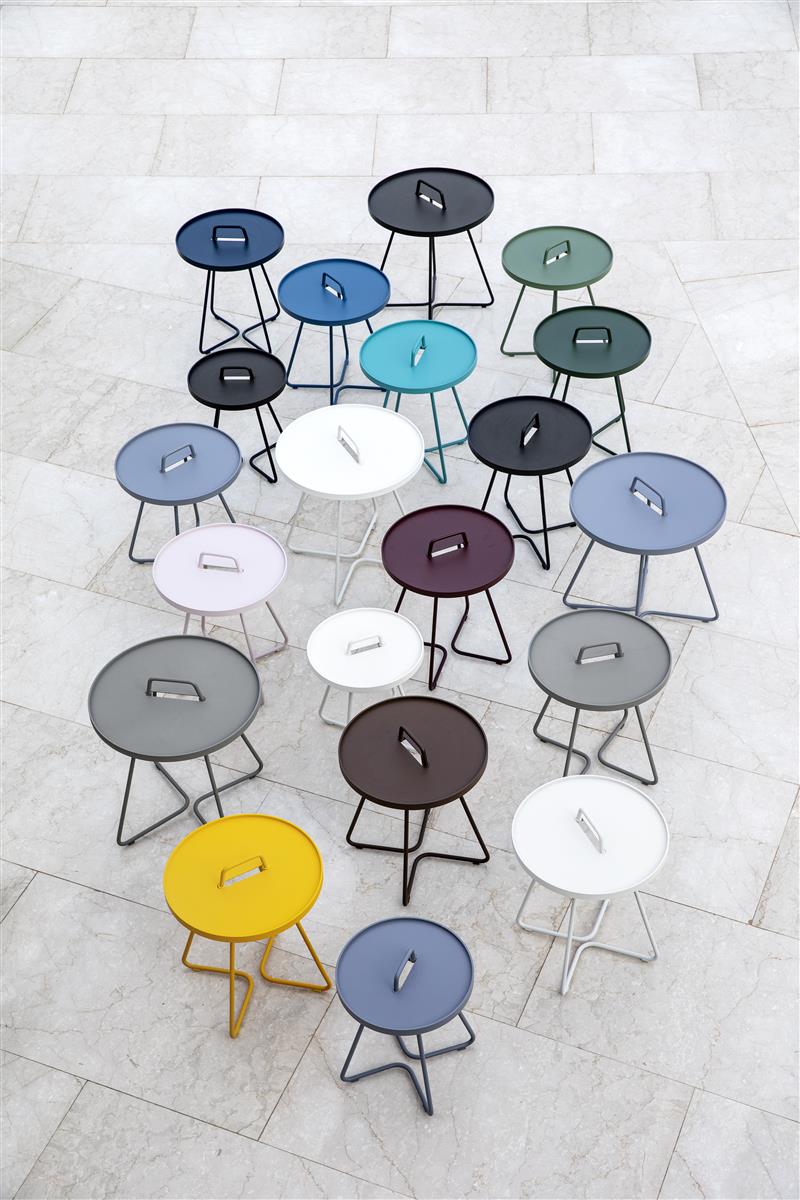 ON THE MOVE Beistelltisch Ø 44 cm, weiss