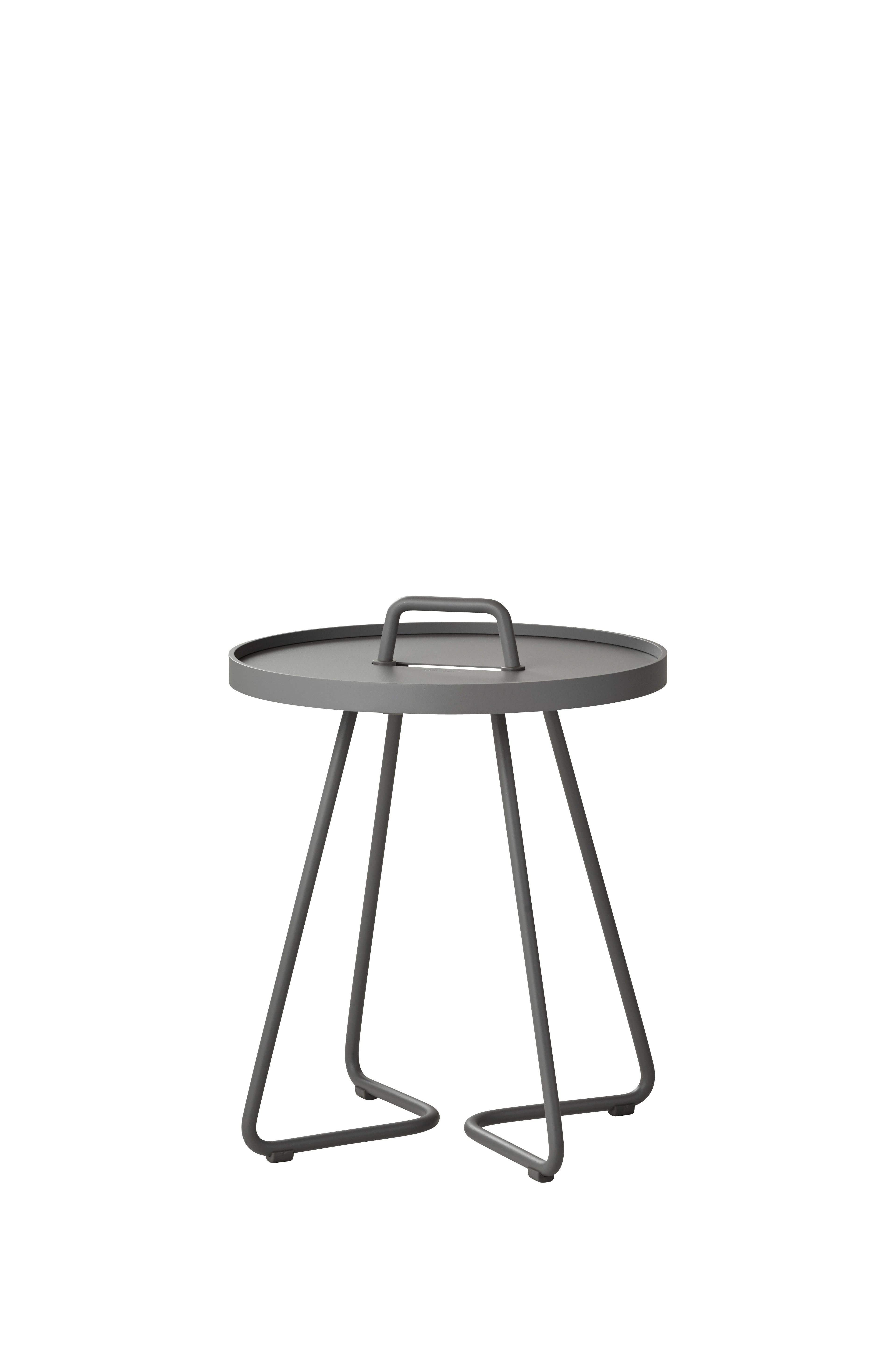 ON THE MOVE Beistelltisch Ø 44 cm, light grey