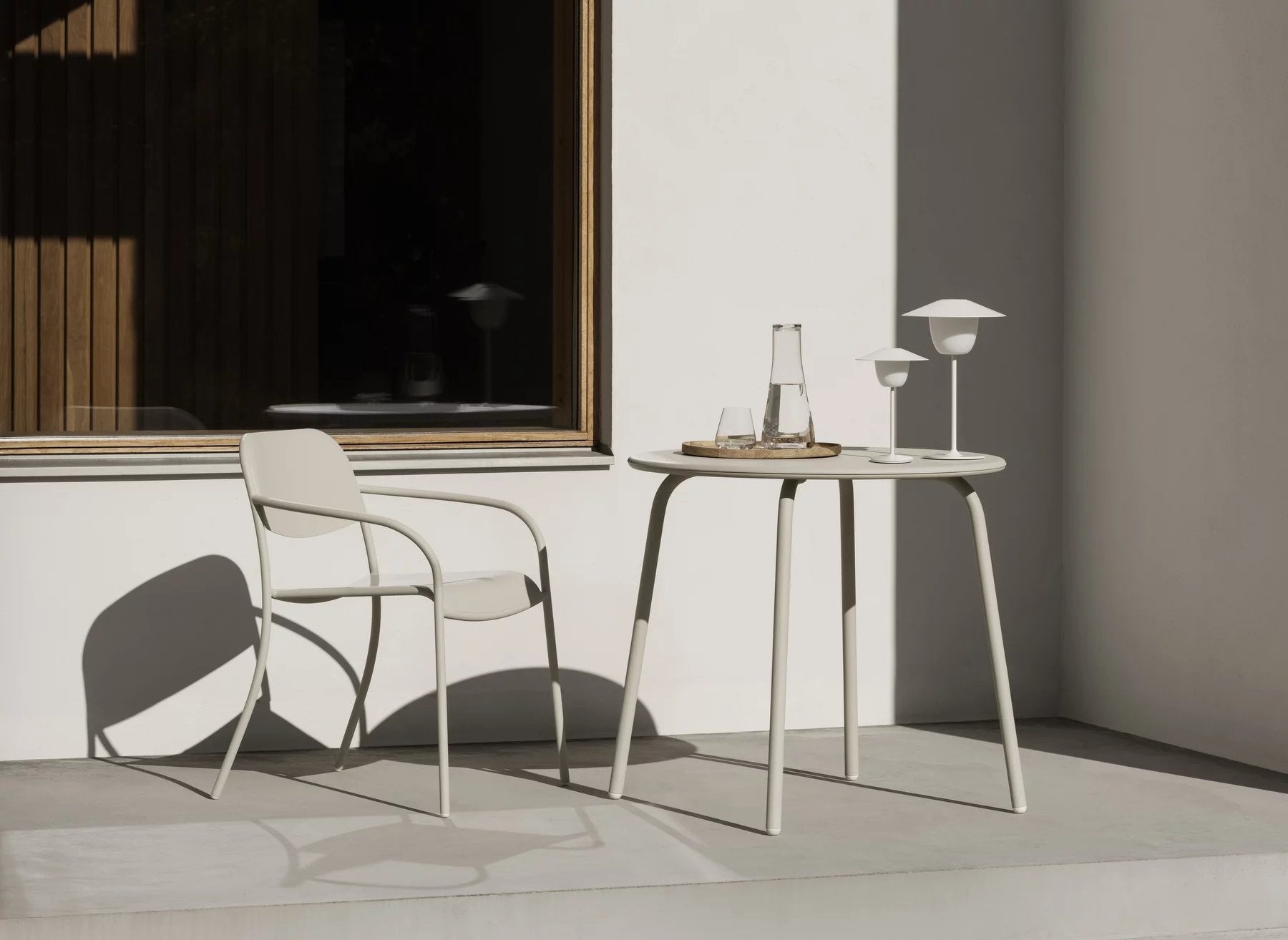 YUA Bistrotisch silk grey Ø 80 cm