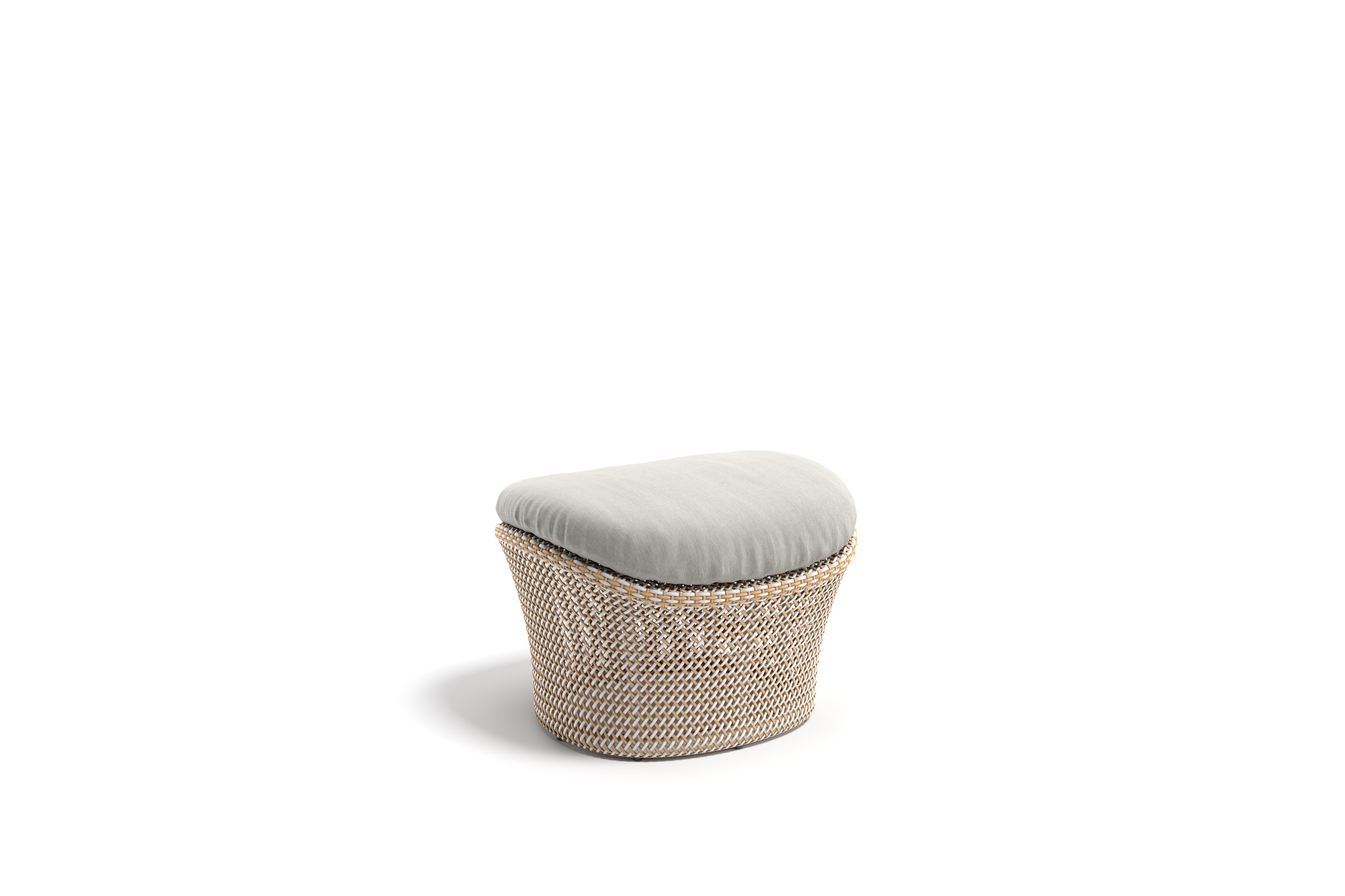 SEASHELL GRAND Fußhocker oasis inkl Kissen Muse grafite