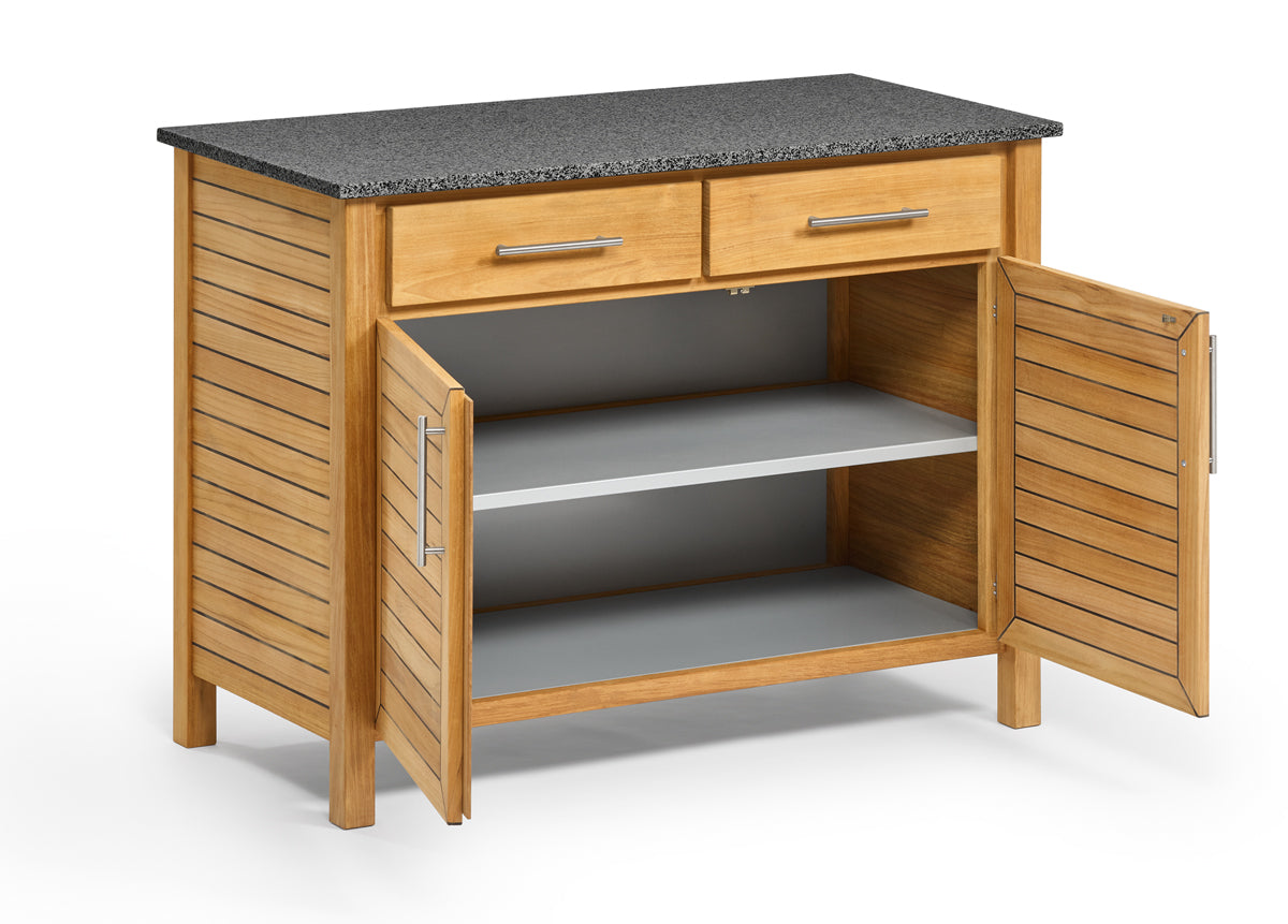 DECK 2er Element, 2 Türen, Granitplatte dunkelgrau