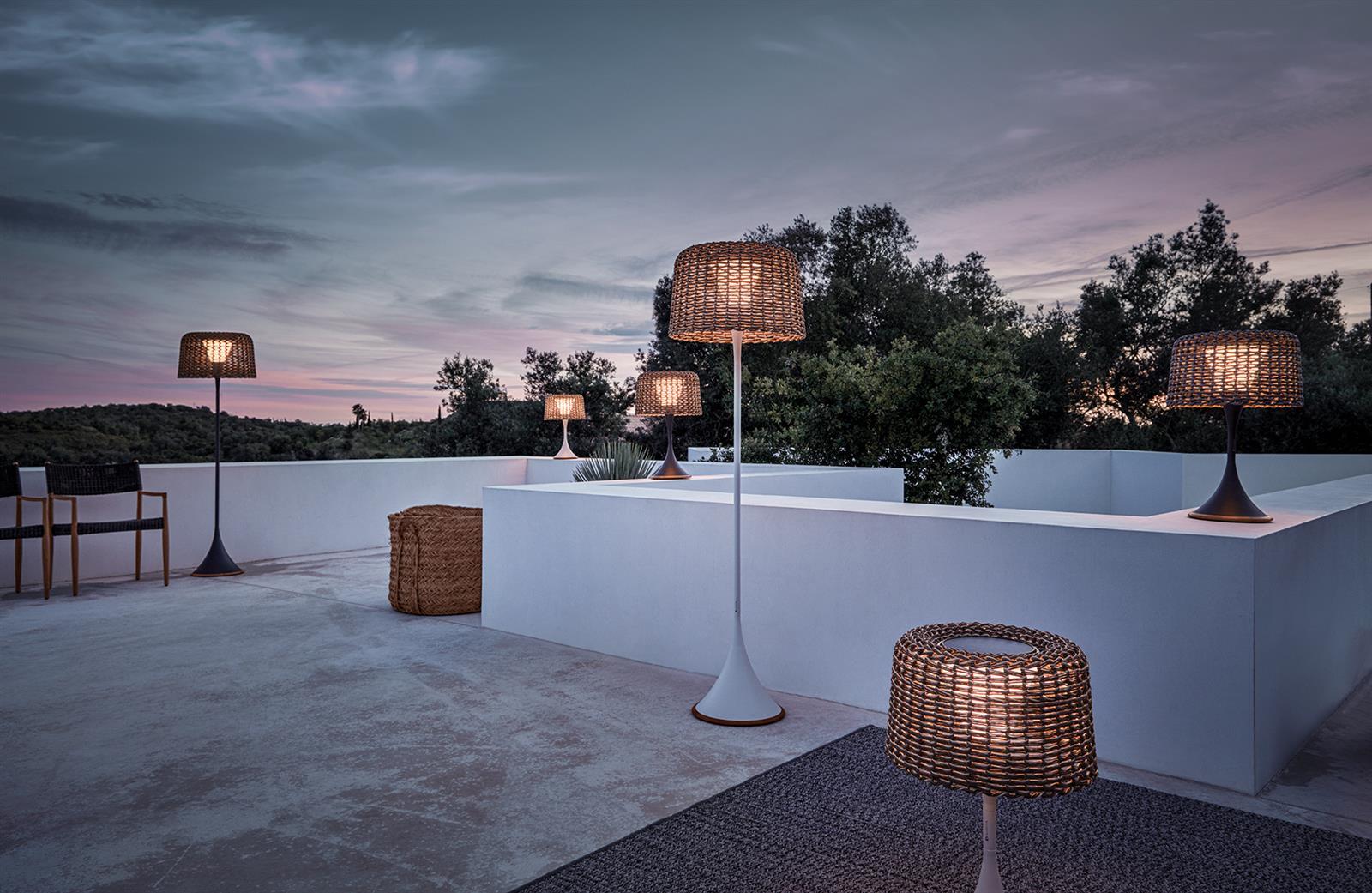 AMBIENT Mesh Laterne klein natural/carob