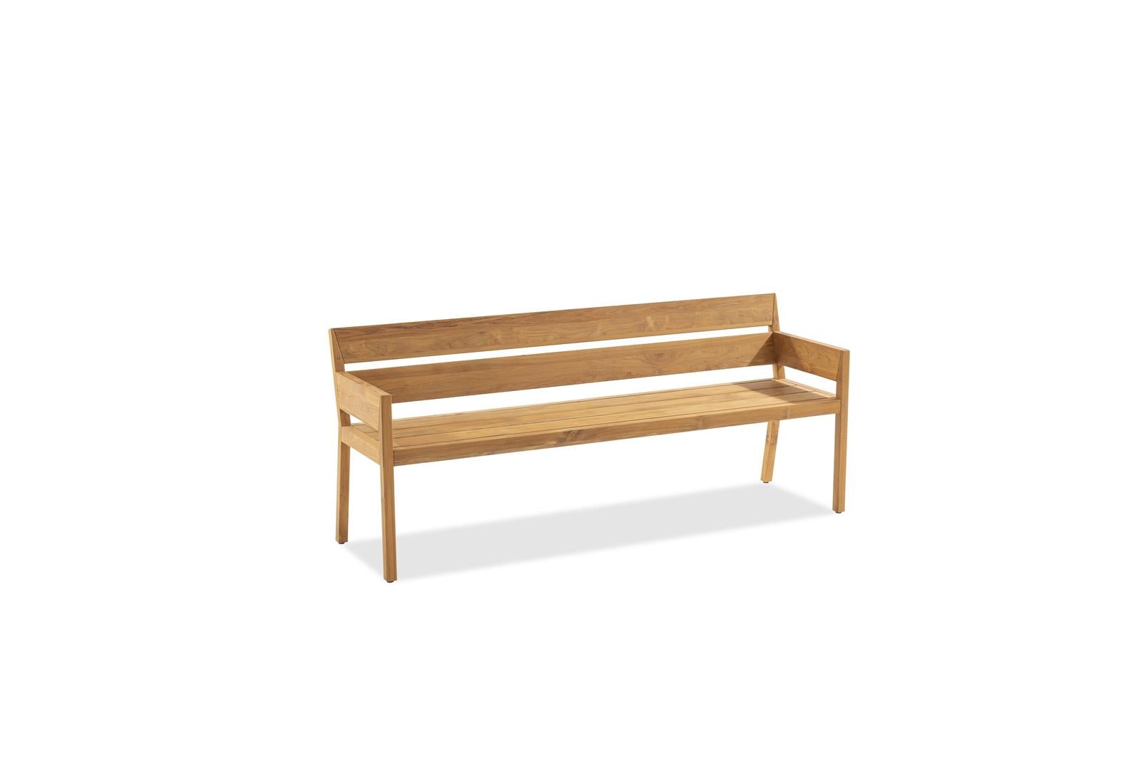 ANN Sitzbank mit ArmlehnenTeakholz 180 cm