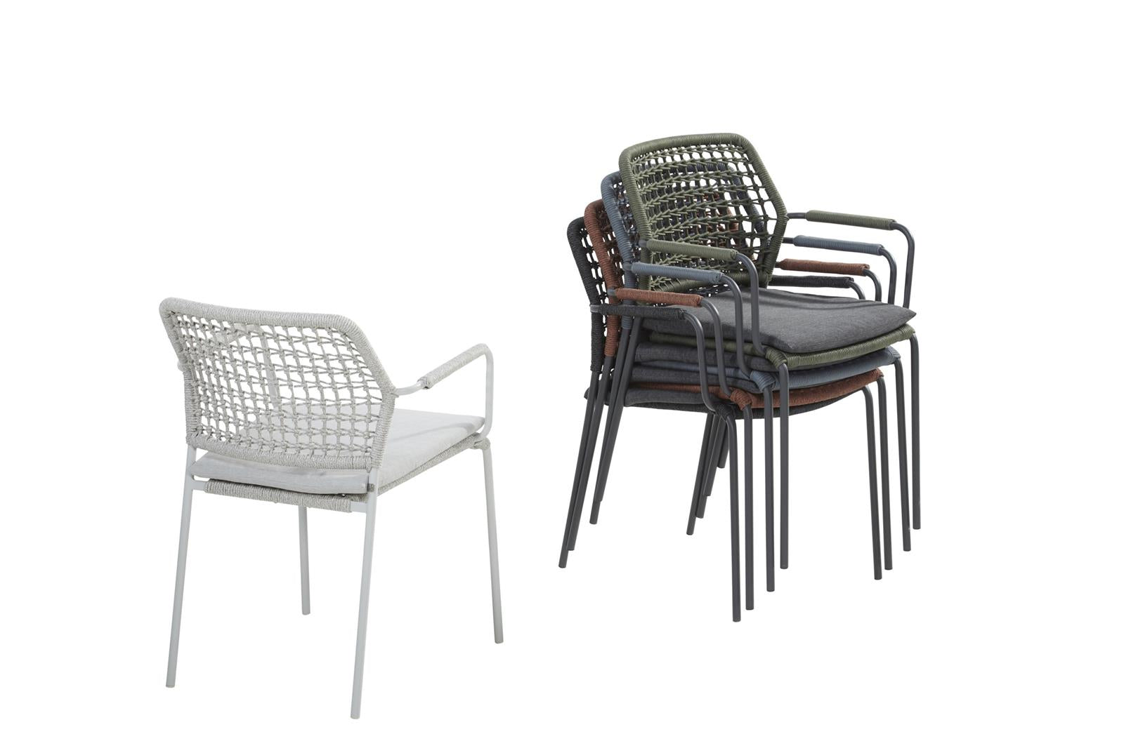 Batida Stapelsessel grün inkl. Sitzkissen