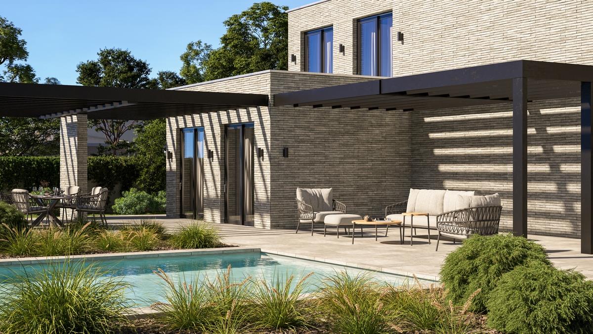 Sumba Living 3er Sofa Geflecht anthrazit inkl. Sitzkissen