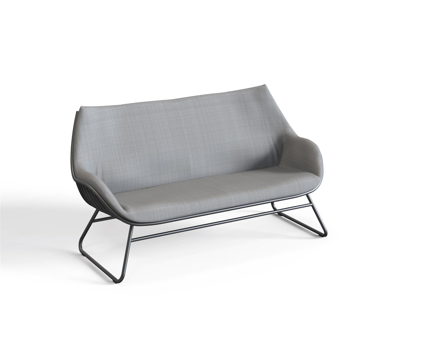 CHILL Lounge Sofa XL Alu anthracite / inkl. Polster calcutta anthracite