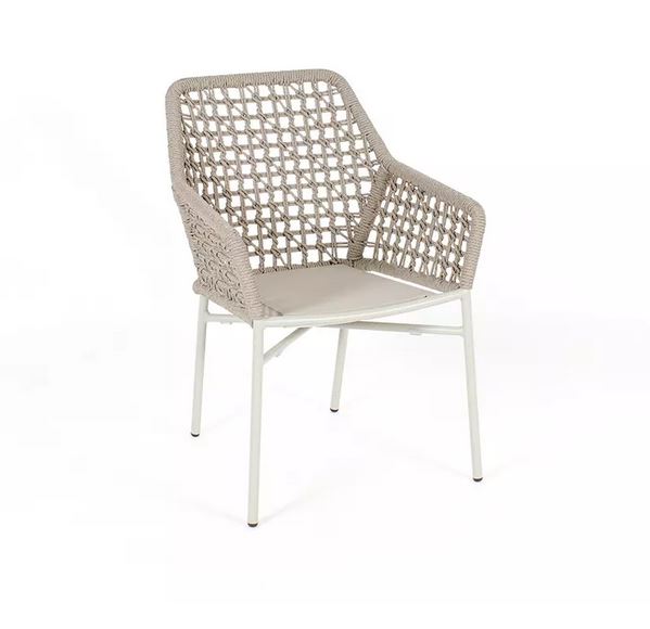 Faro ROPE Stapelsessel, Alu  beige, Rope Honey