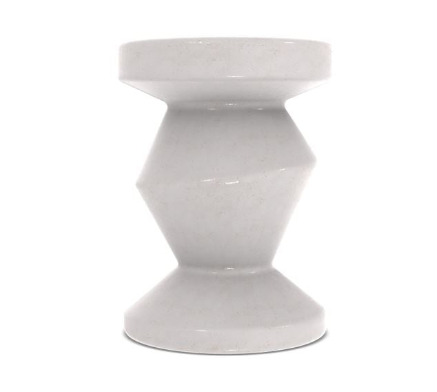 INOUT Beistelltisch Höhe 44 Beton - weiß