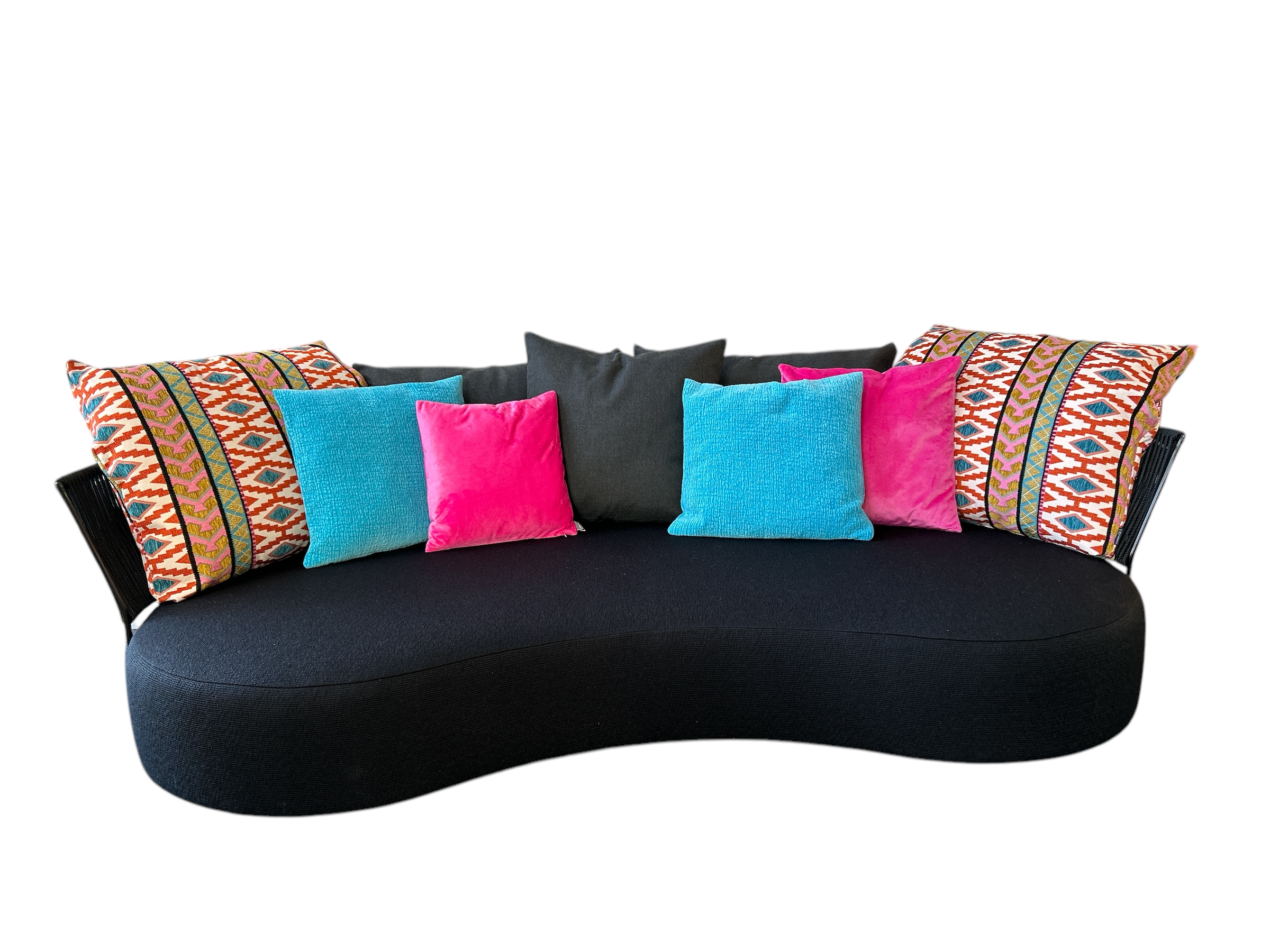 LAGOON Outdoor 3 Sitzer Sofa Magnum schwarz