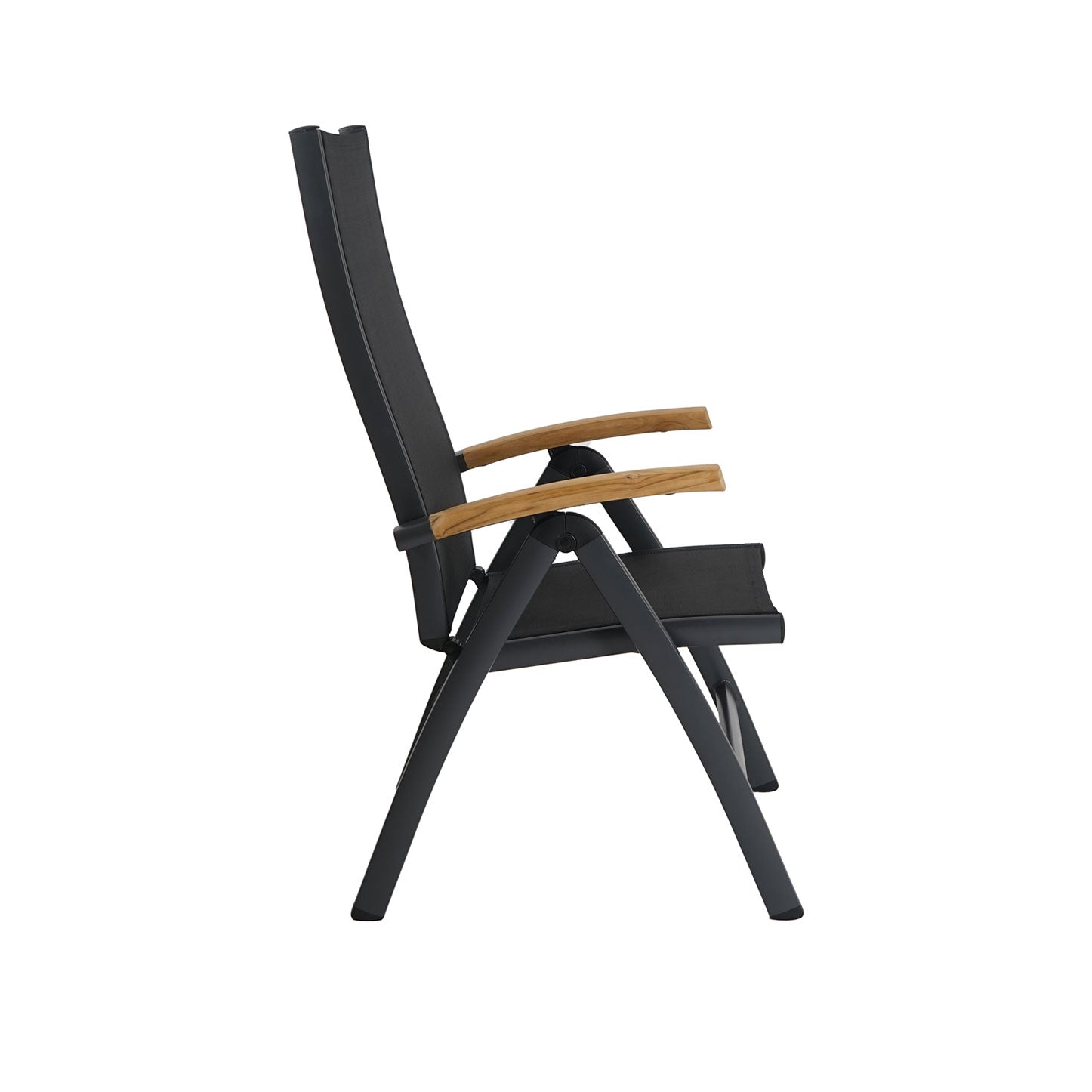 Kreta Multipositionssessel Teak AL, anthr/anthr.