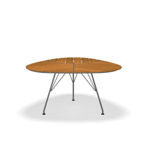 Leaf Esstisch Ø 146 cm  Aluminium/Bambus