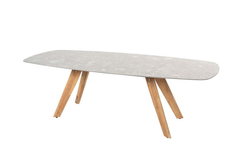 Marocco Esstisch Teak ceramic terrazzo 240 x 103 cm