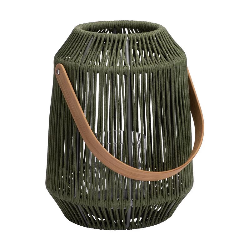NOLA Laterne dunkelgrün groß H 50 cm