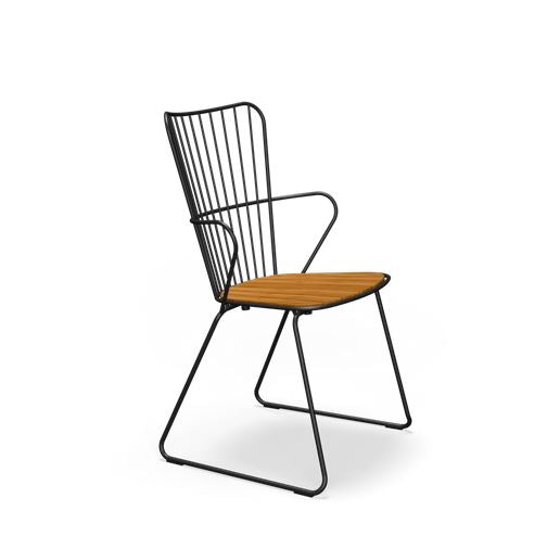 PAON Sessel schwarz / Bambus