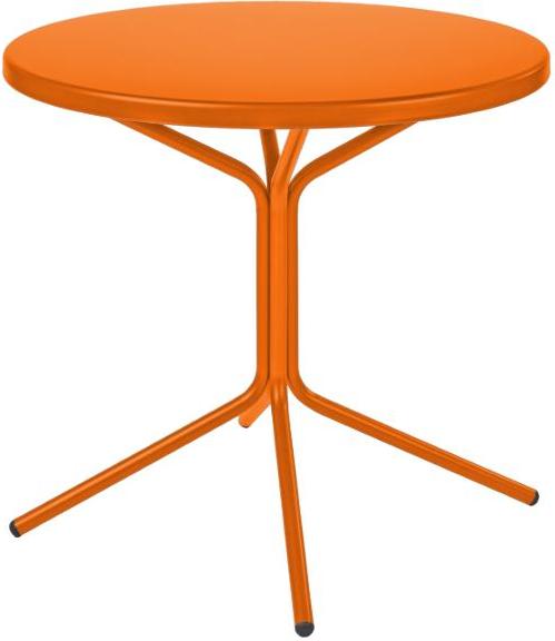 PIX Metall Beistelltisch Ø 54 cm mit Höhe 54 cm orange