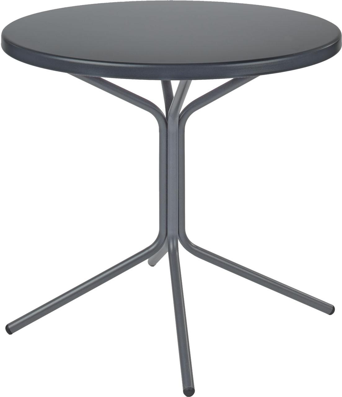 PIX Metall Beistelltisch Ø 60 cm mit Höhe 70 cm graphit