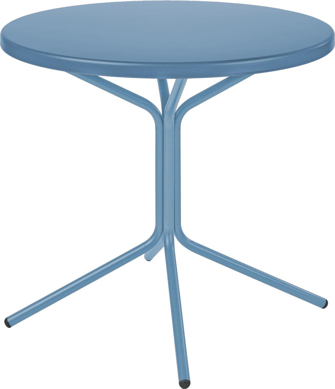 PIX Metall Beistelltisch Ø 60 cm mit Höhe 70 cm pastellblau