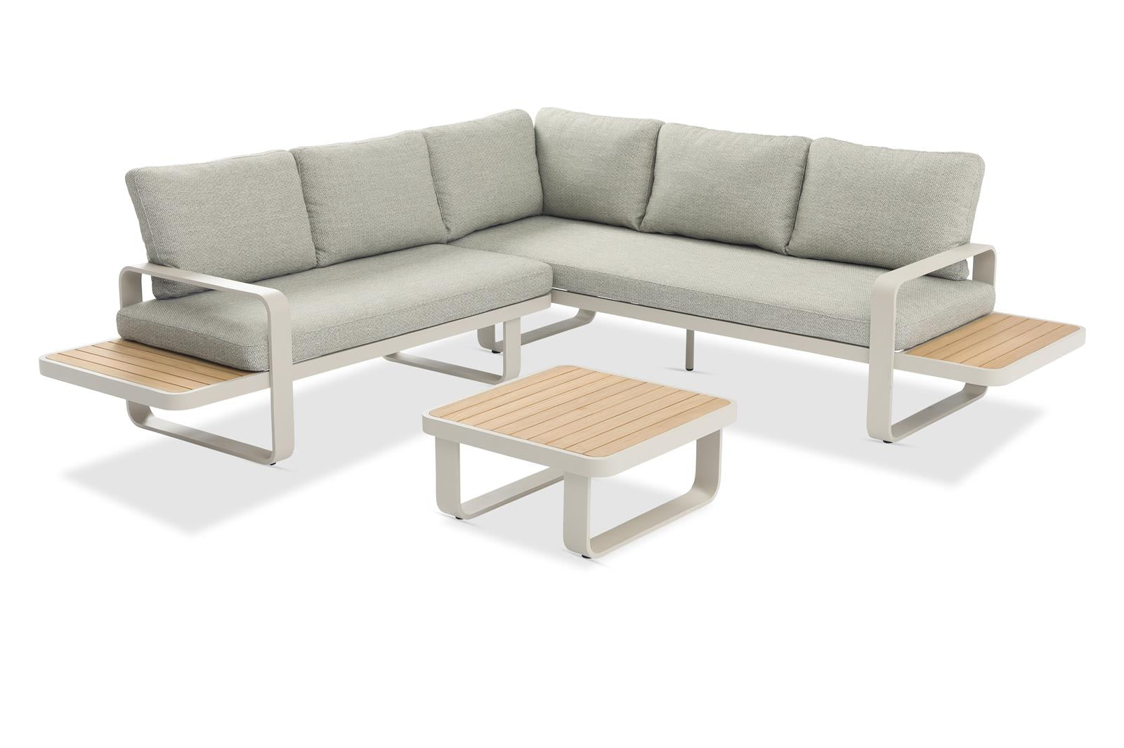 Viktoria Ecklounge Aluminium sand inkl Kissen