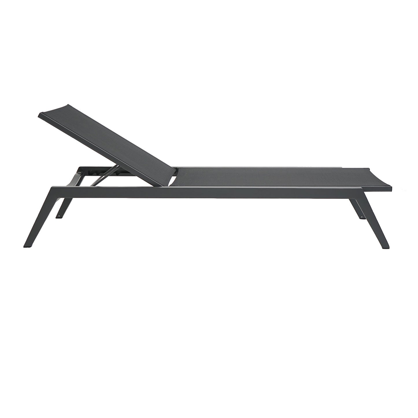 Scandic Sonnenliege, Alu anthrazit, Baty black