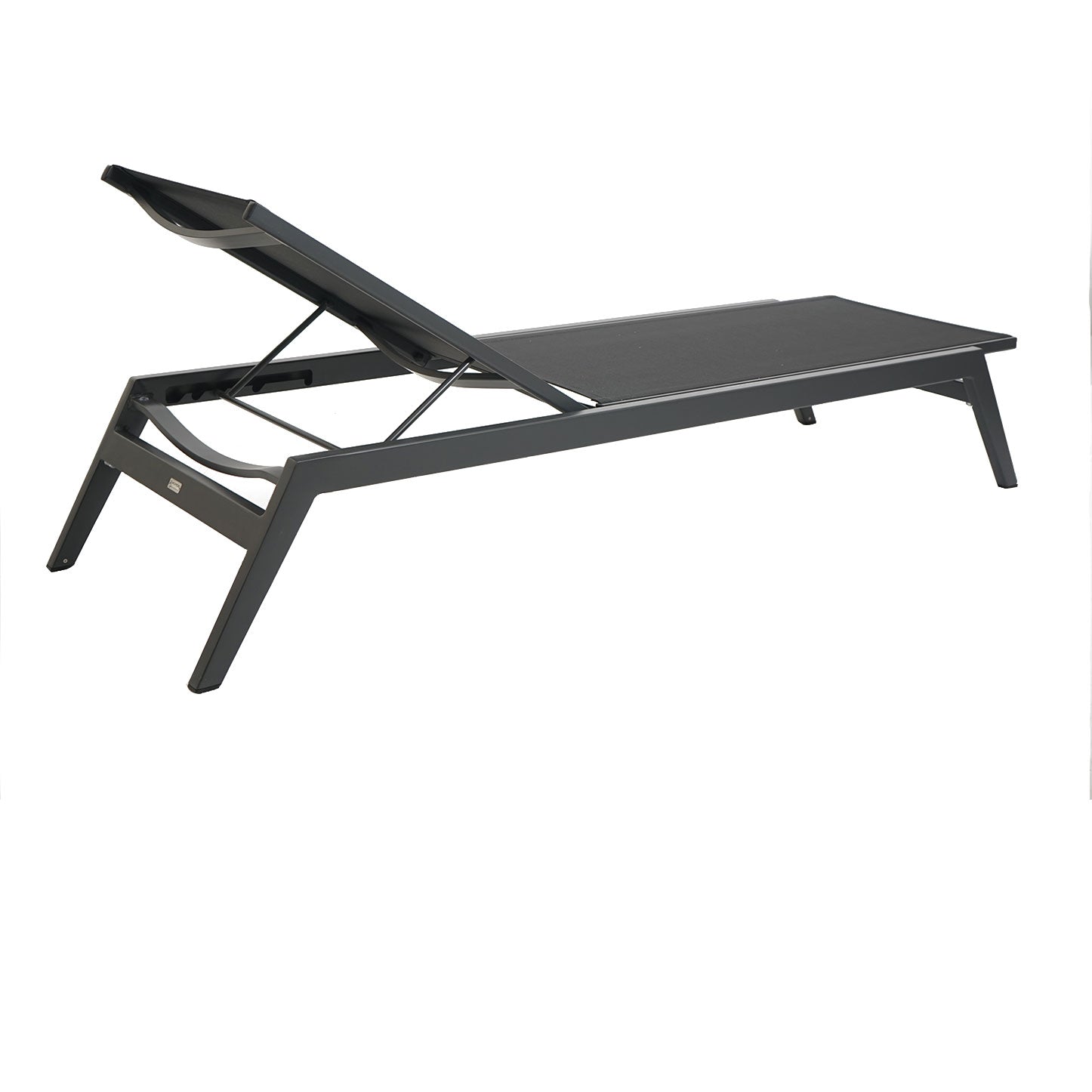 Scandic Sonnenliege, Alu anthrazit, Baty black