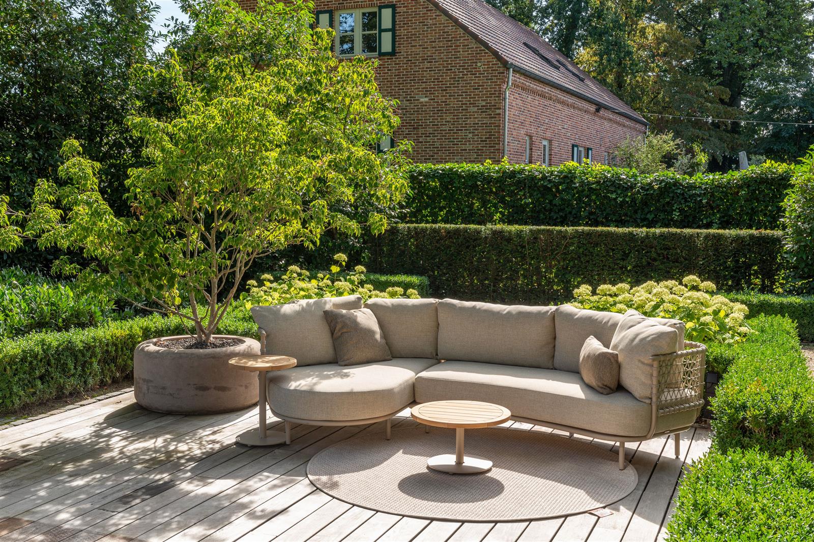 Sicilia Sofa 2Sitzer links + Chaiselounge rechts in latte