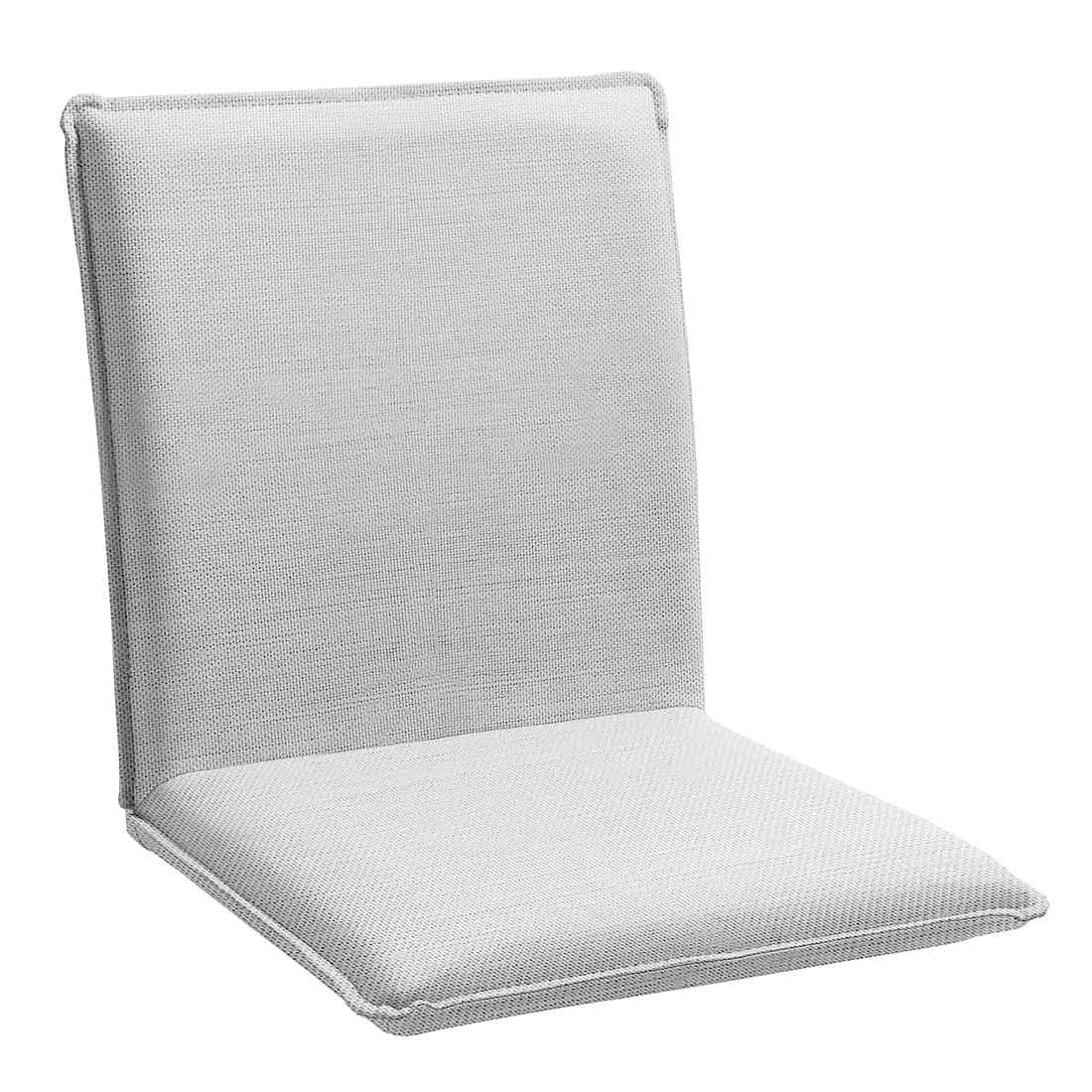 Nette Sitzschale in Batyline Eden silbergrau 45 x 47 x 47 cm