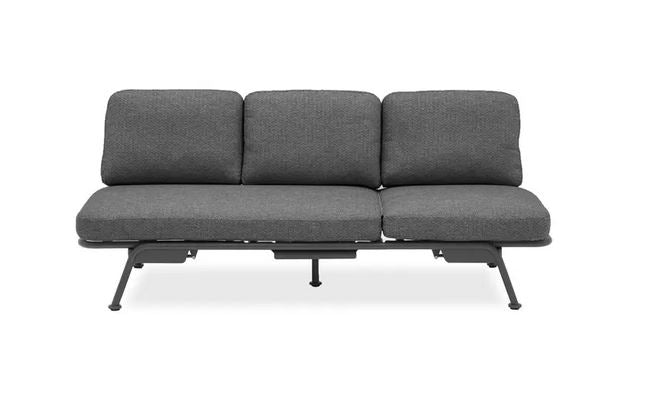 Sunrise Loungesofa Alu anthrazit inkl Kissen und Schutzhülle