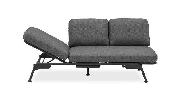 Sunrise Loungesofa Alu anthrazit inkl Kissen und Schutzhülle