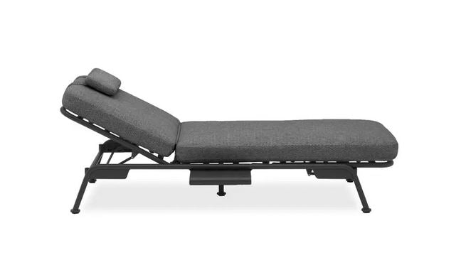 Sunrise Loungesofa Alu anthrazit inkl Kissen und Schutzhülle
