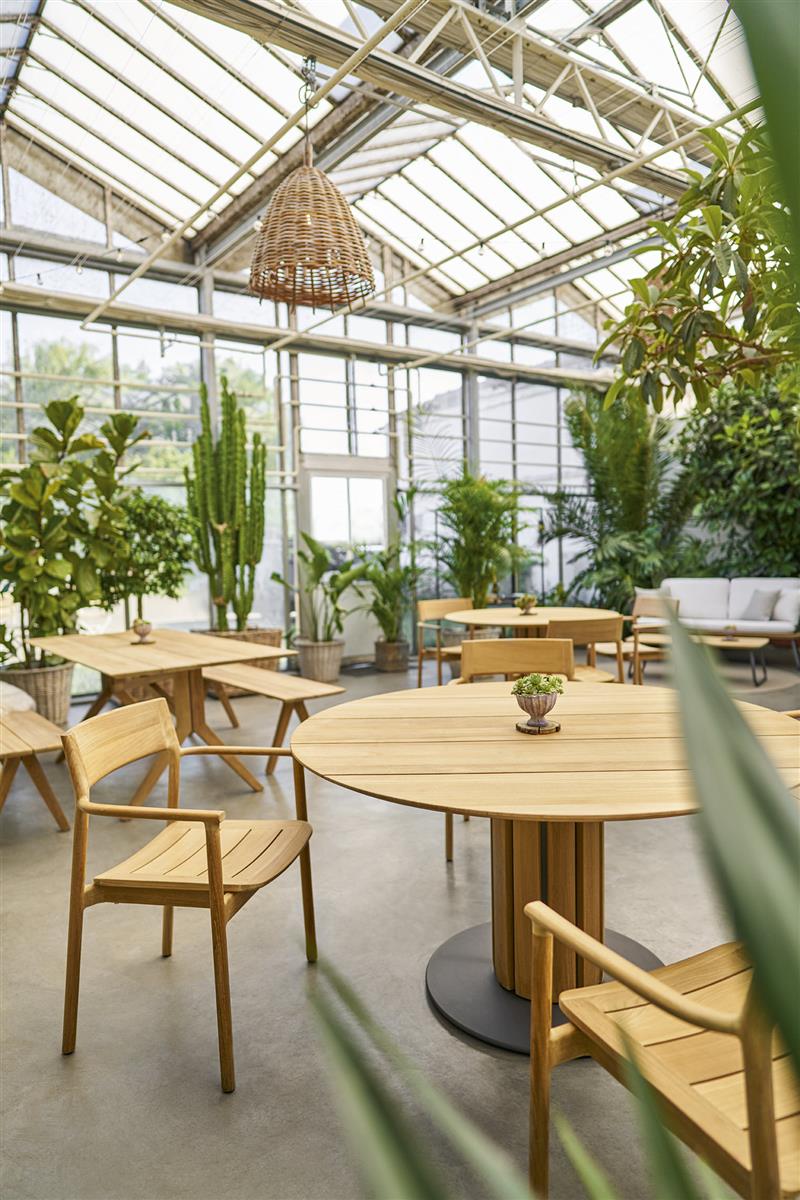 Teva Esstisch Ø 120 cm Teak massiv