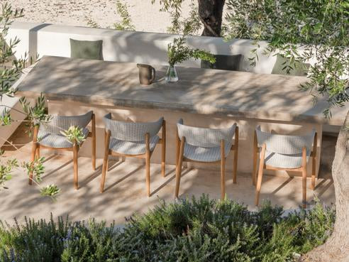 Mona Dining Sessel Teak / old Lace