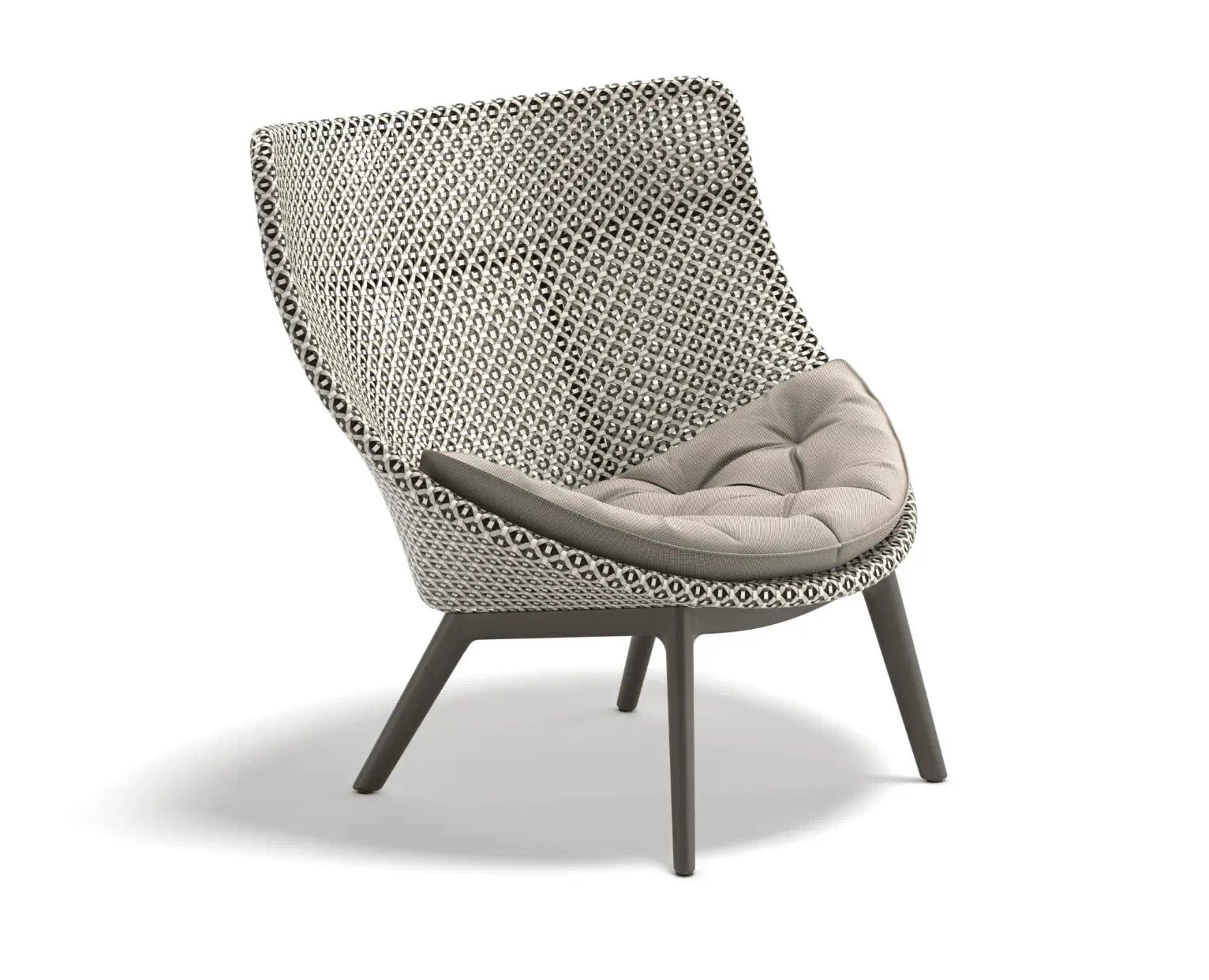 MBRACE ALU Hochlehner black pepper, Geflecht pepper