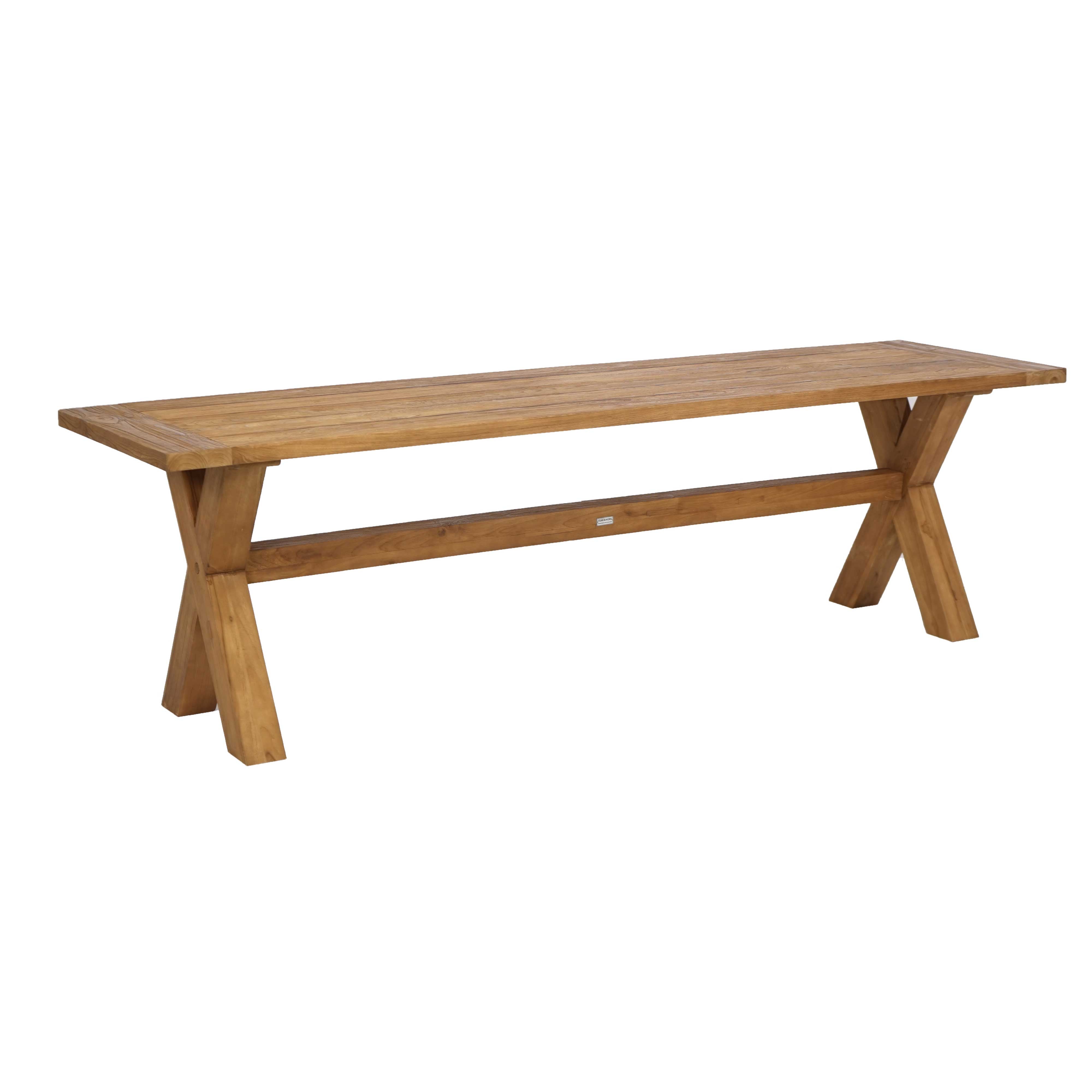 Cross Tisch rec. Teakholz