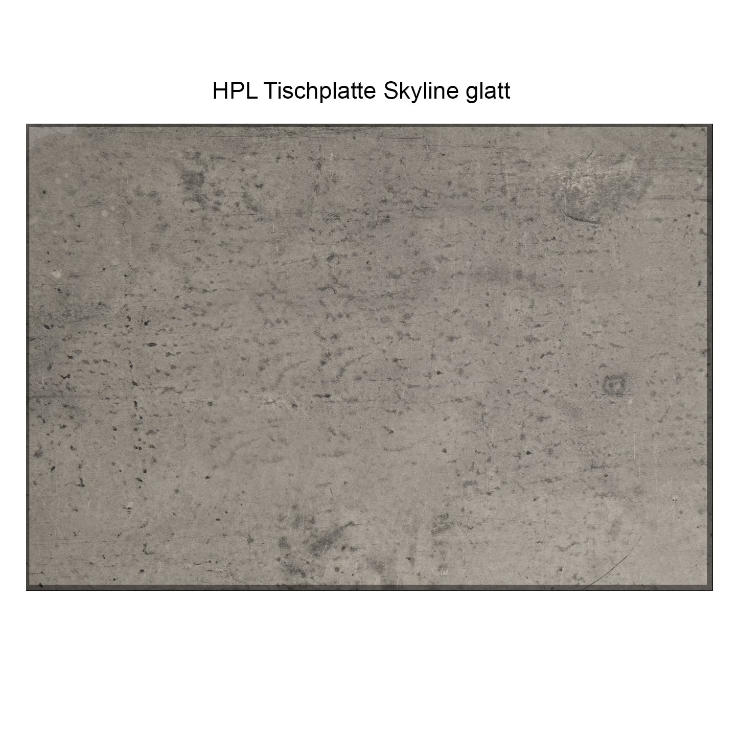 Scandic Esstisch HPL rechteckig Aluminium