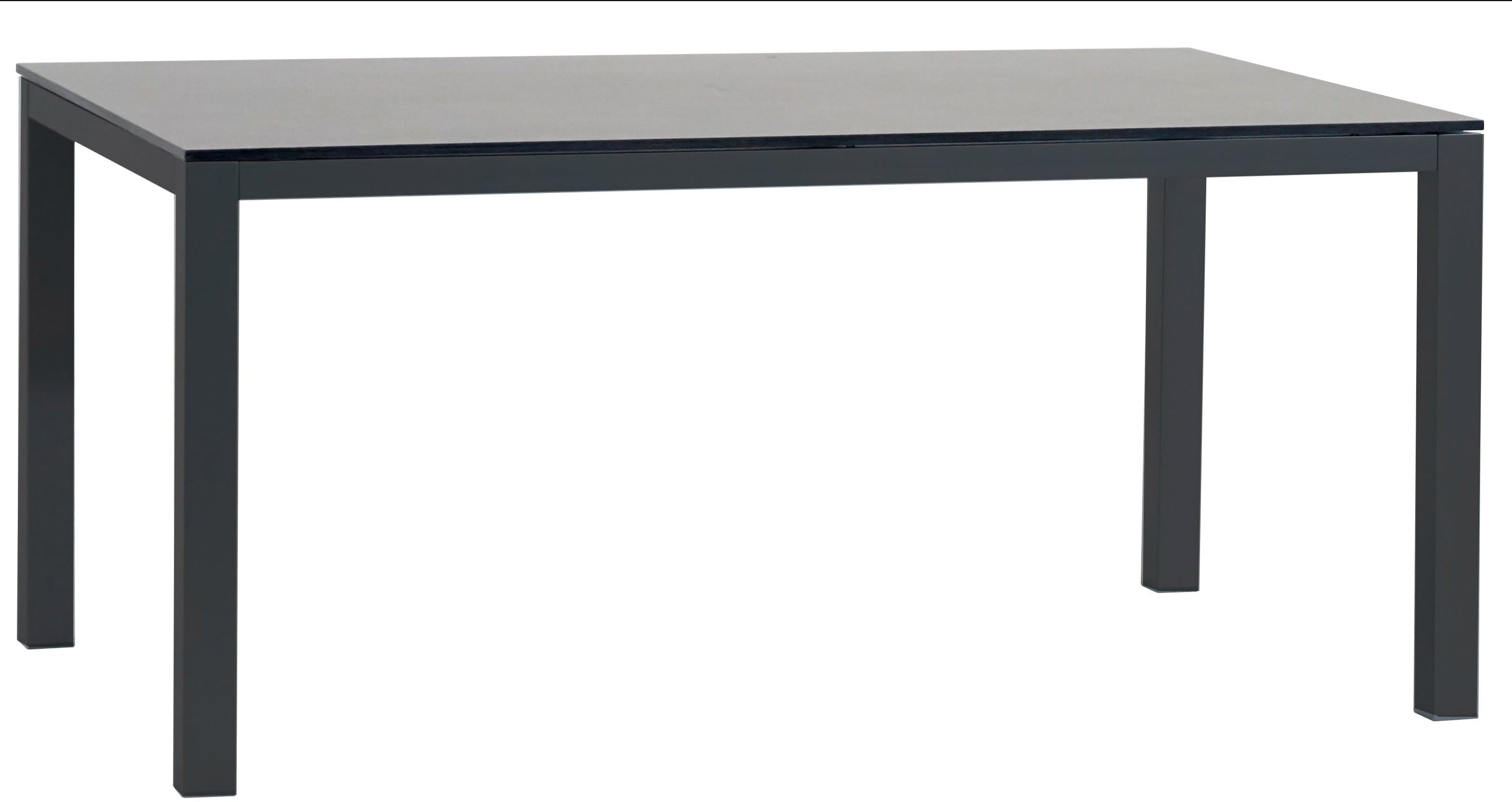 Montreal Tisch Aluminium taupe mit HPL