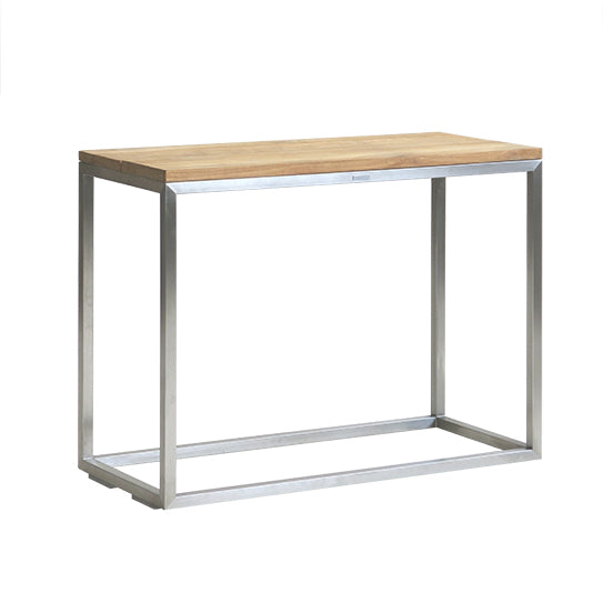 Bahama Konsolentisch Edelstahl/Teak 90x40x70