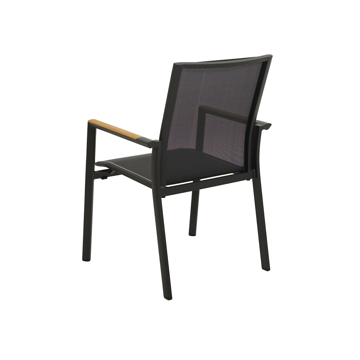 Montreal Stapelsessel, Alu anthrazit, Textilene black