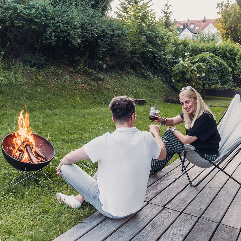 BOWL 57 Feuerschale mit Sternfuss