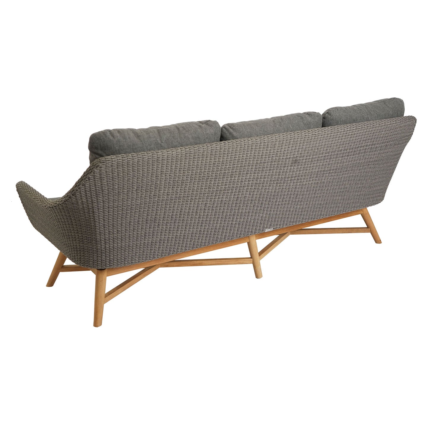 Carmen 3er Lounge Sofa Teak/Rope inkl. Kissen
