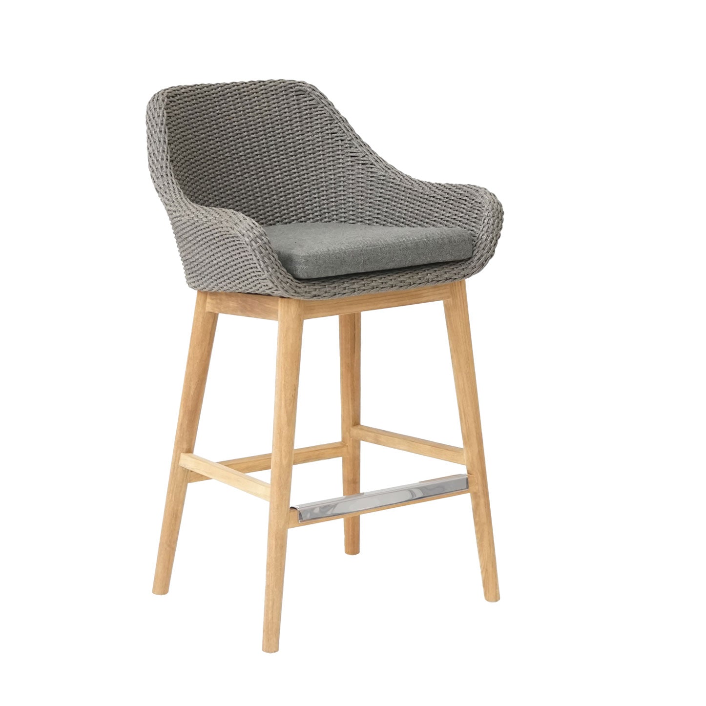 Carmen Tresenstuhl Teak/Rope inkl. Kissen