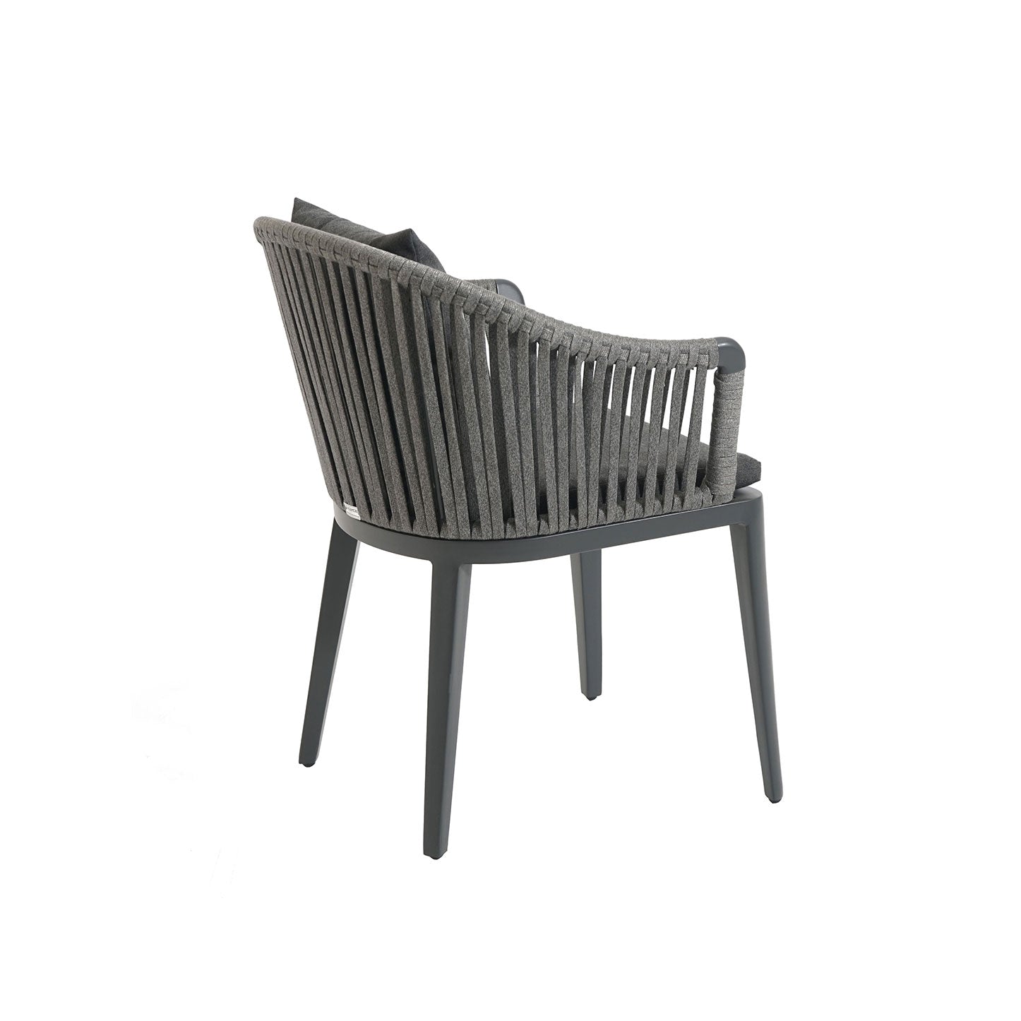 Cord Dining Sessel, Alu anthrazit, Stringflex grey