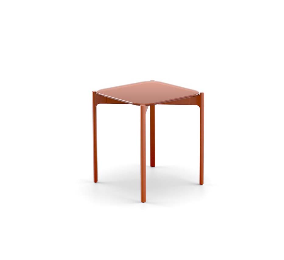 IZON Beistelltisch, 39x39cm, Farbe terracotta