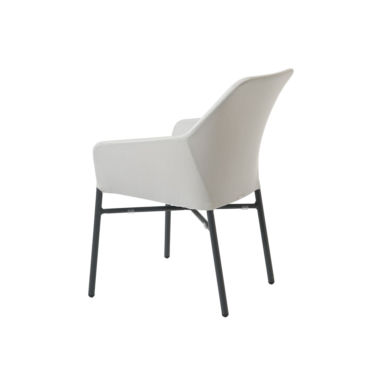 Faro Stapelsessel, Alu anthrazit, light grey