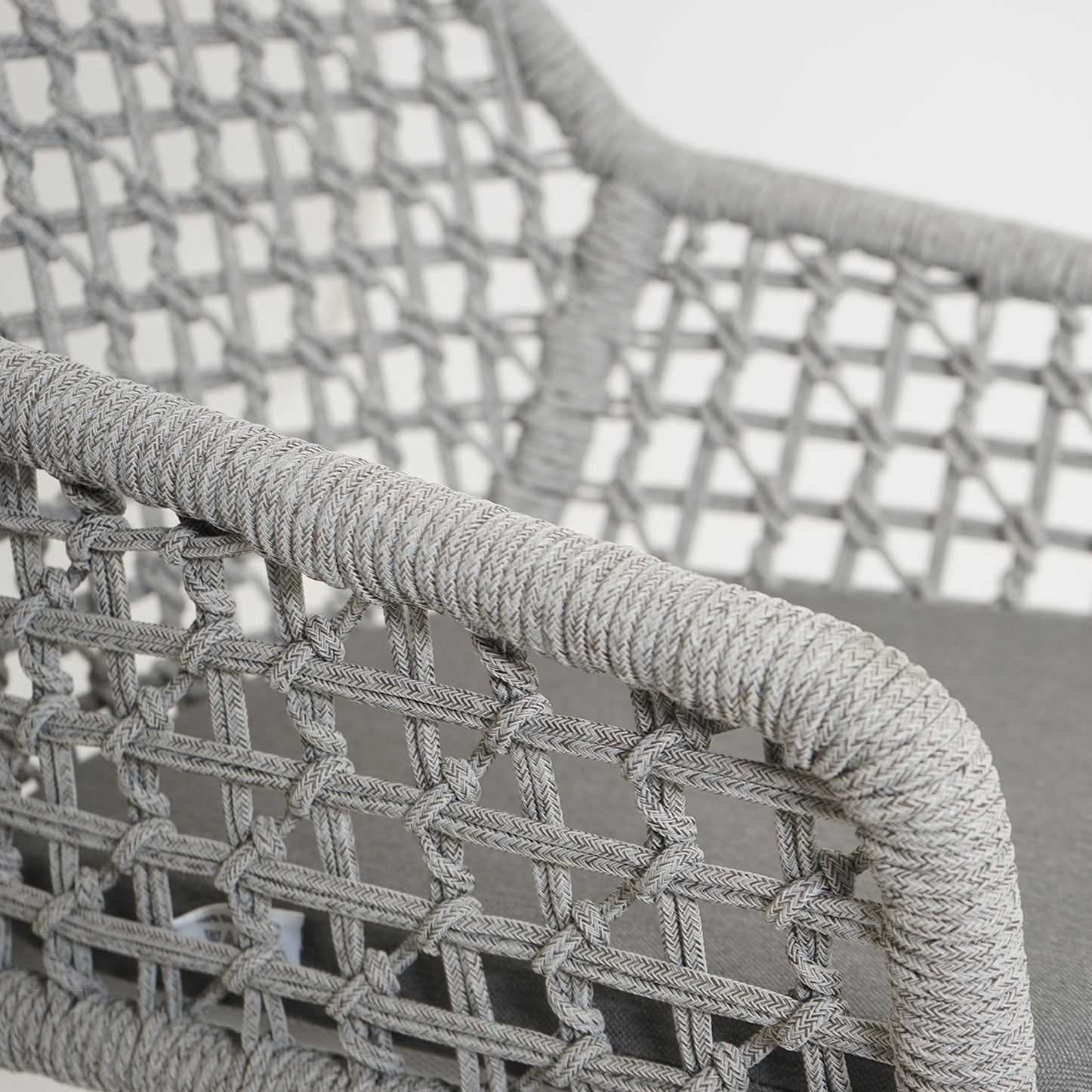 Faro ROPE Stapelsessel, Alu anthrazit, light grey