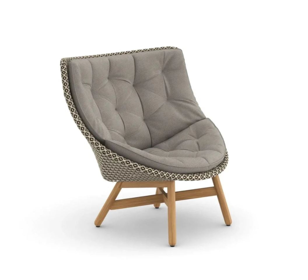 MBRACE Hochlehner Teak, Geflecht Pepper 115