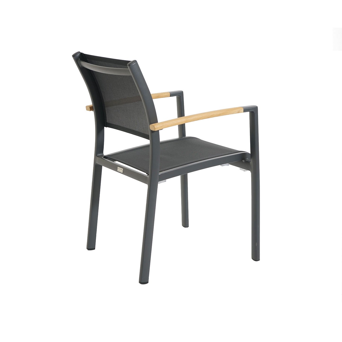 Kreta Comf. Lowback Teak AL, Alu antra/Baty antr.