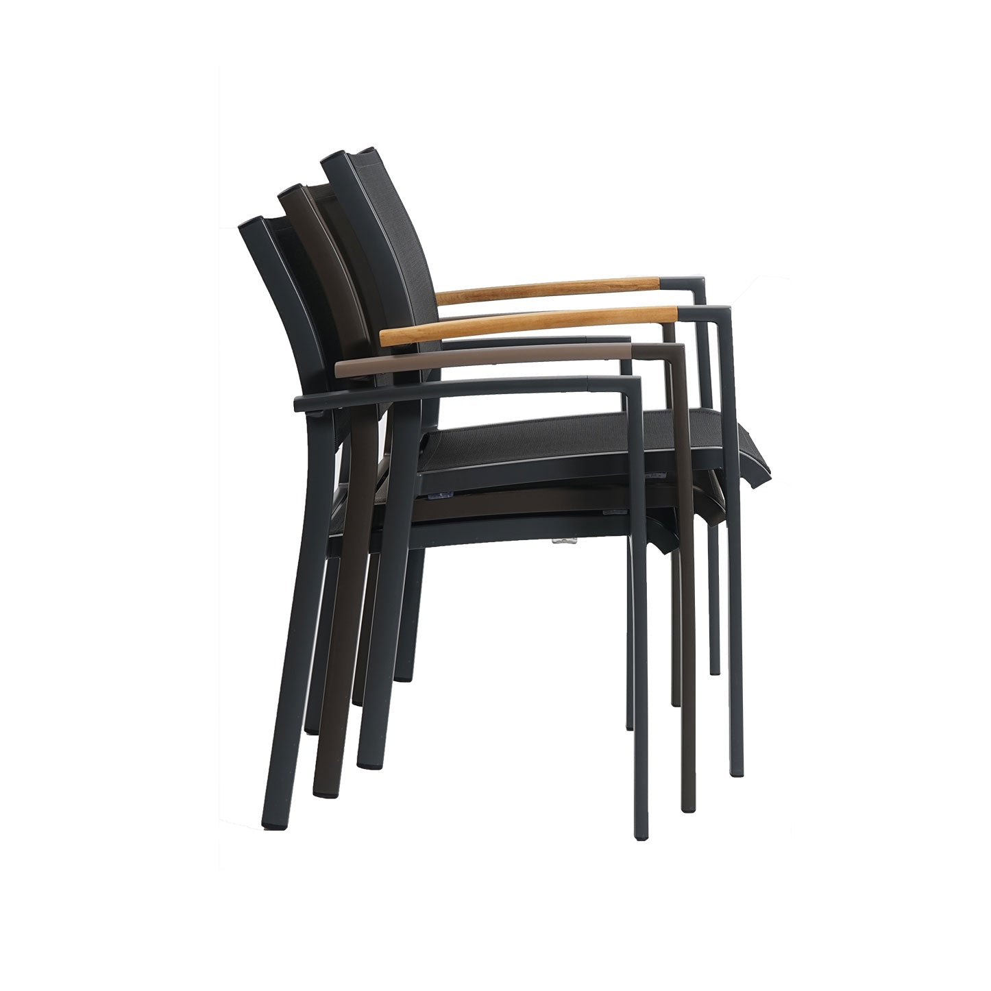 Kreta Comf. Lowback Teak AL, Alu antra/Baty antr.