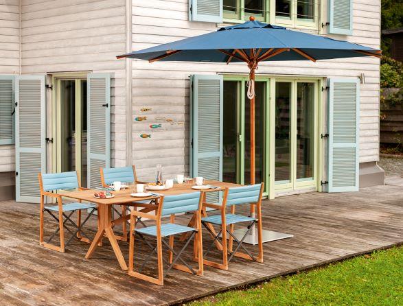 LOFT Esstisch Teak massiv 200 x 90 cm