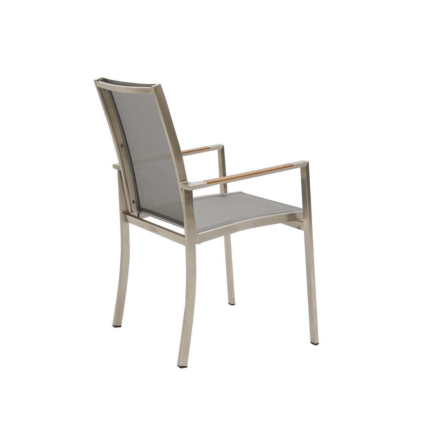 Modica Stapelsessel Teak-AL Edelstahl/metallic